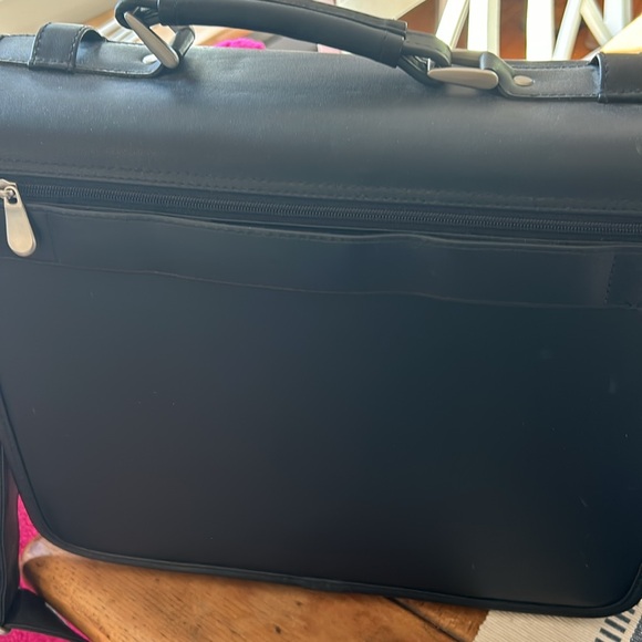 Leather shoulder briefcase bag - Picture 3 of 6